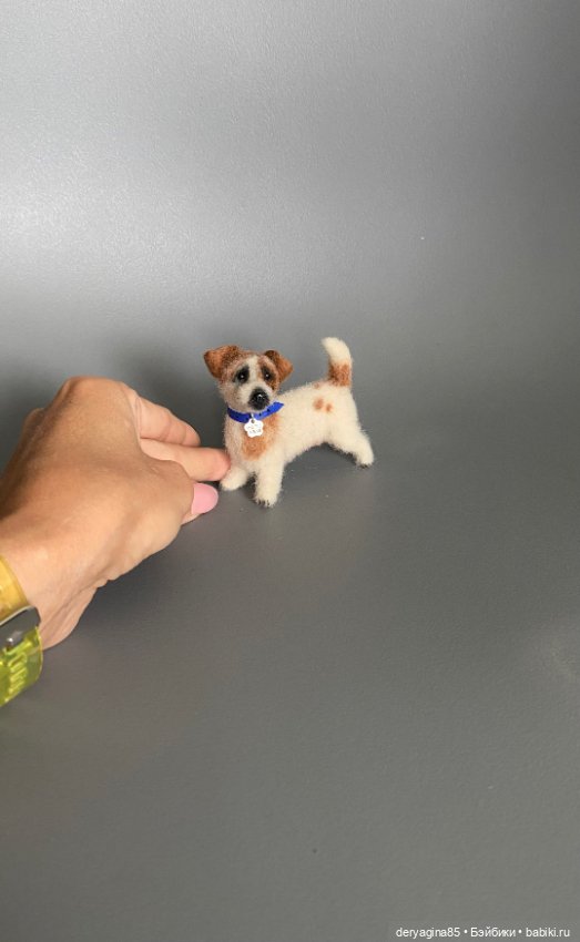 Джек рассел терьер — Валяные игрушки из шерсти: сухое валяние (фото 3)