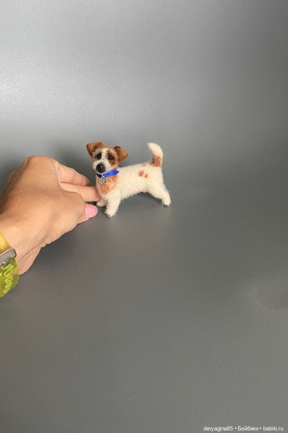 Джек рассел терьер — Валяные игрушки из шерсти: сухое валяние (фото 4)