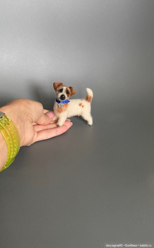 Джек рассел терьер — Валяные игрушки из шерсти: сухое валяние (фото 2)