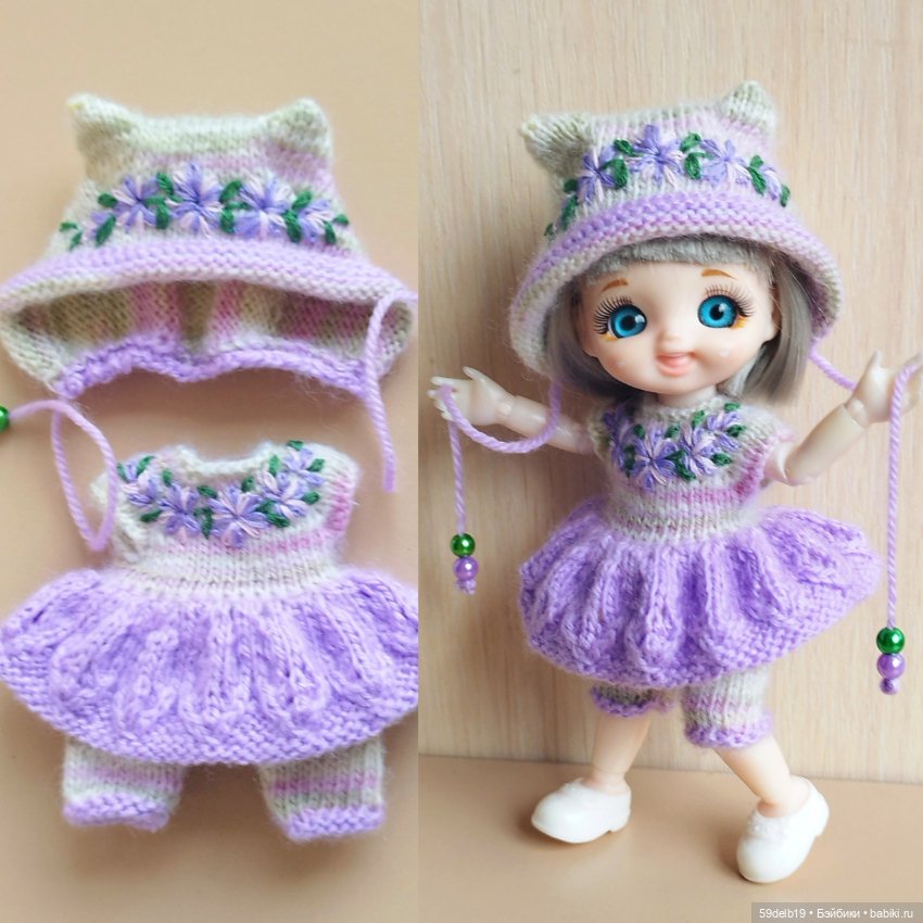 Платье-комбинезон с вышивкой для бабольки Али