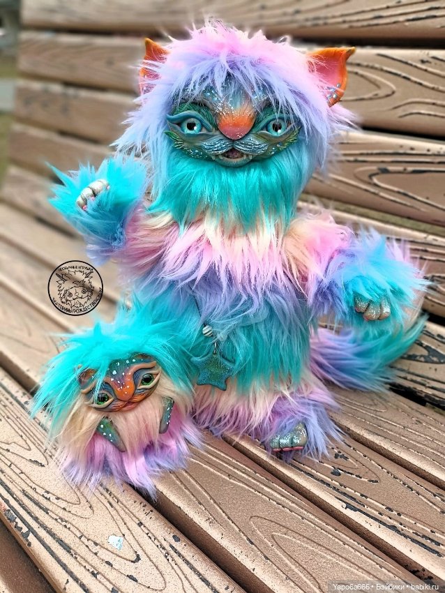 Подборка моих игрушек — Игрушки в смешанной технике (мех и глина): Арт