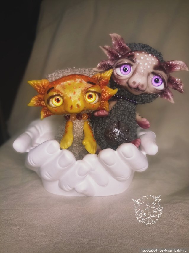 Подборка моих игрушек — Игрушки в смешанной технике (мех и глина): Арт