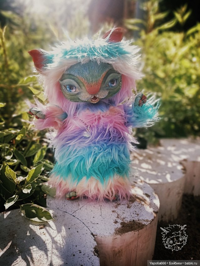 Подборка моих игрушек — Игрушки в смешанной технике (мех и глина): Арт