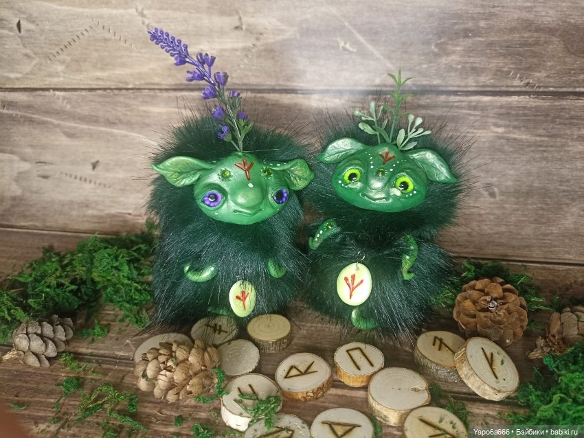 Подборка моих игрушек — Игрушки в смешанной технике (мех и глина): Арт