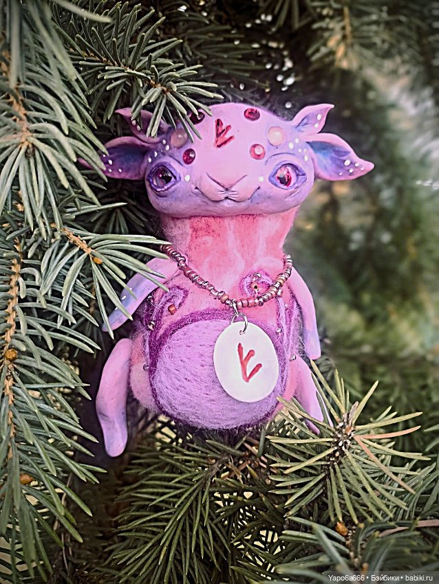 Подборка моих игрушек — Игрушки в смешанной технике (мех и глина): Арт