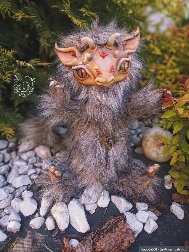 Подборка моих игрушек — Игрушки в смешанной технике (мех и глина): Арт (фото 6)