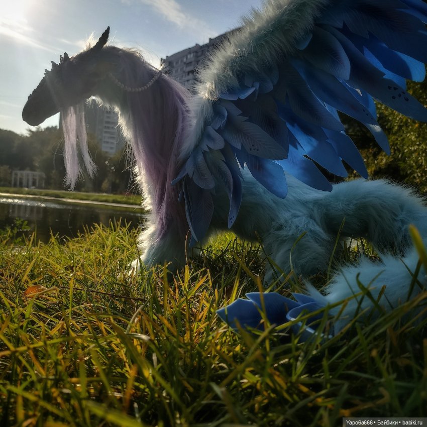 Большой дракон — Игрушки в смешанной технике (мех и глина): Арт (фото 5)