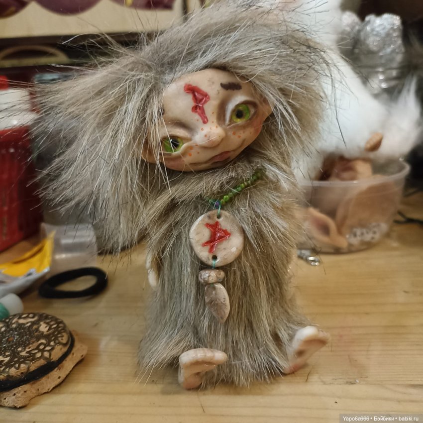 Подборка моих игрушек — Игрушки в смешанной технике (мех и глина): Арт