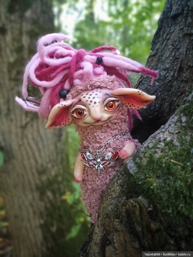 Подборка моих игрушек — Игрушки в смешанной технике (мех и глина): Арт