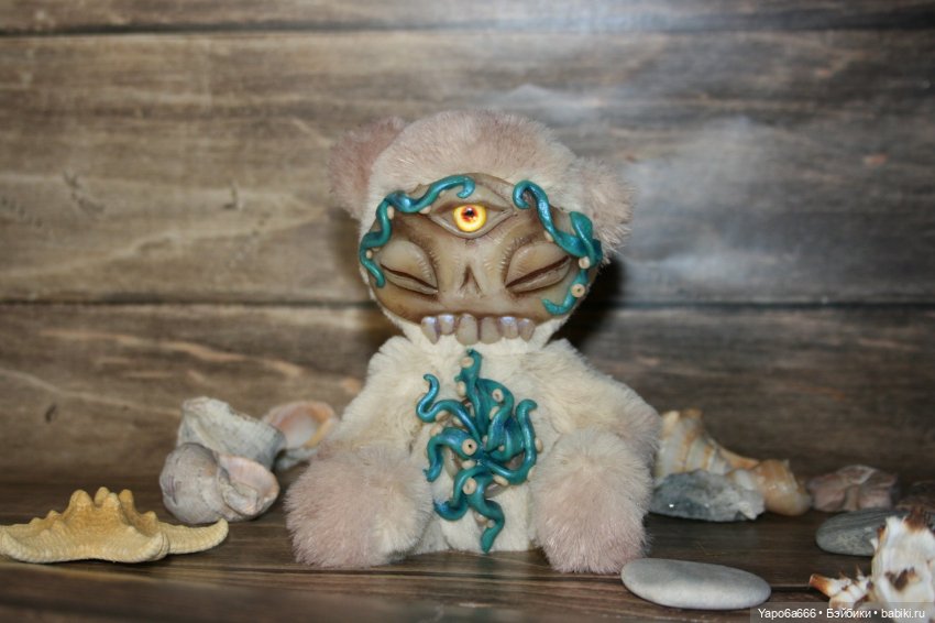 Подборка моих игрушек — Игрушки в смешанной технике (мех и глина): Арт (фото 3)