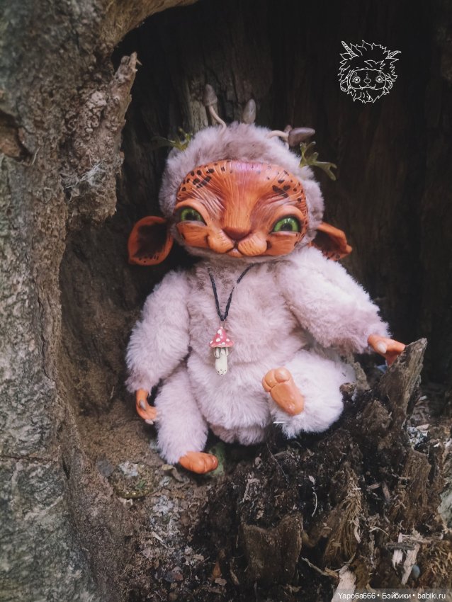 Подборка моих игрушек — Игрушки в смешанной технике (мех и глина): Арт (фото 9)