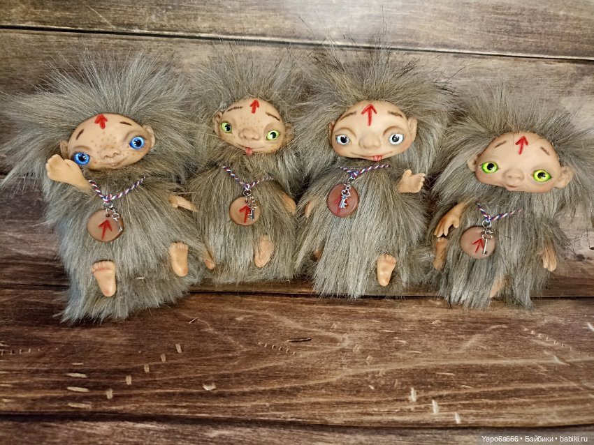 Подборка моих игрушек — Игрушки в смешанной технике (мех и глина): Арт (фото 2)