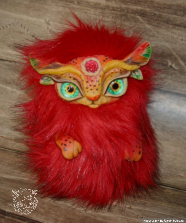 Подборка моих игрушек — Игрушки в смешанной технике (мех и глина): Арт