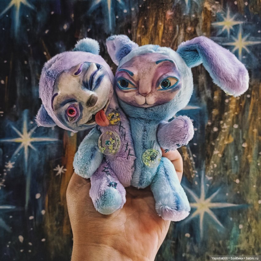 Подборка моих игрушек — Игрушки в смешанной технике (мех и глина): Арт