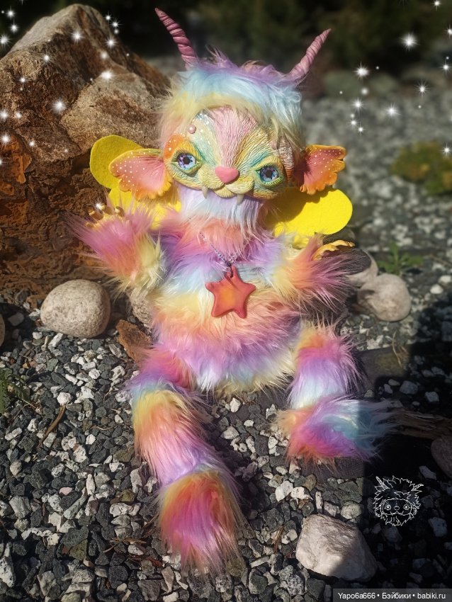 Подборка моих игрушек — Игрушки в смешанной технике (мех и глина): Арт (фото 8)