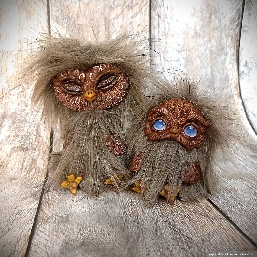 Подборка моих игрушек — Игрушки в смешанной технике (мех и глина): Арт