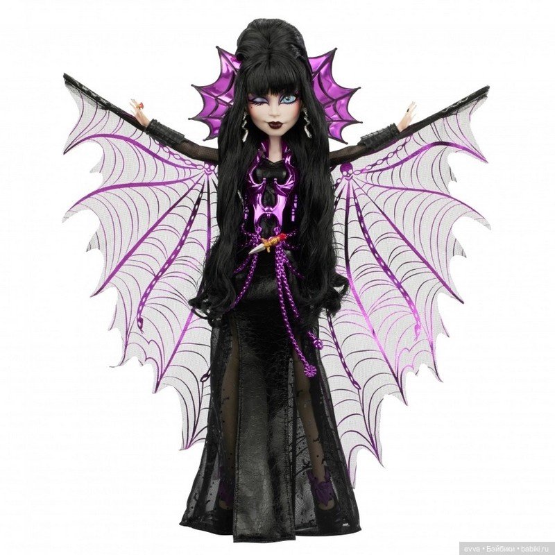 Monster High Skullector Comic Con 2025 exclusive Elvira Mistress of the Dark doll (фото 6)