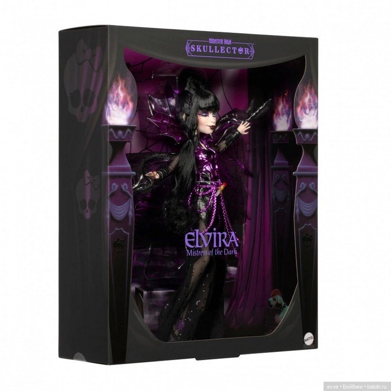 Monster High Skullector Comic Con 2025 exclusive Elvira Mistress of the Dark doll (фото 5)