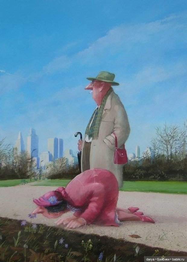 Добродушные карикатуры Gerhard Glück