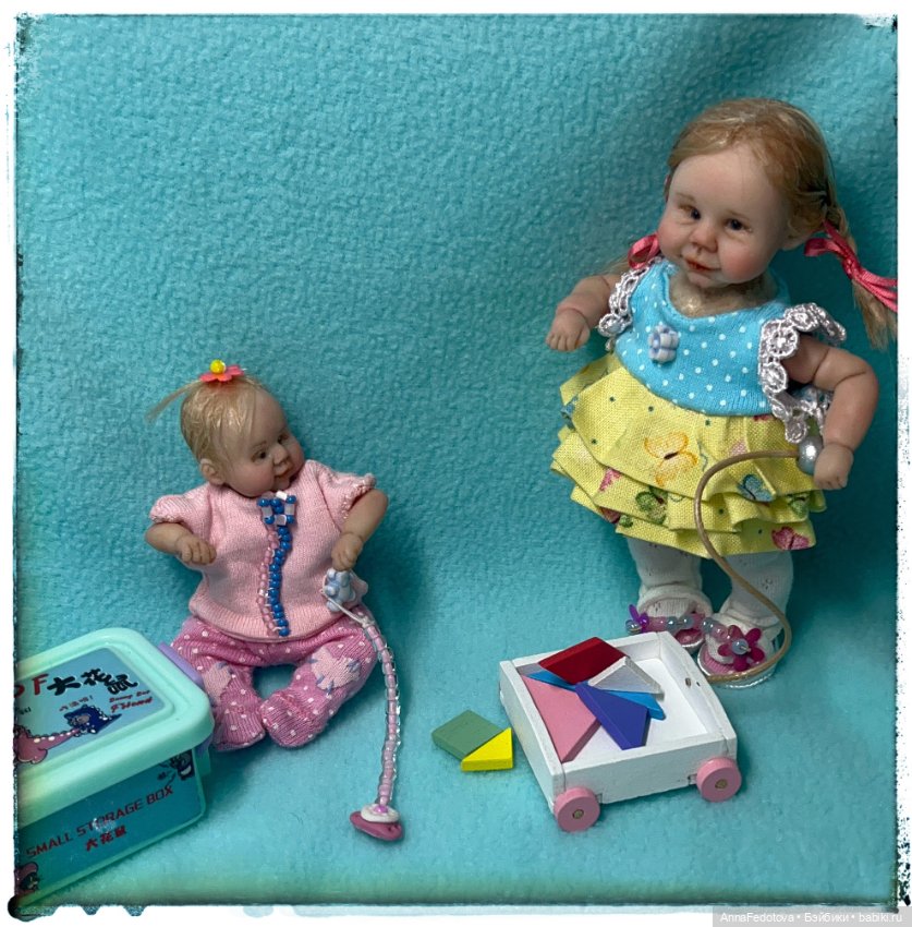 Анютка🥰 — Авторские миниатюрные куклы: лепка (фото 4)