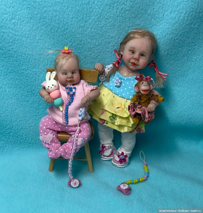 Анютка🥰 — Авторские миниатюрные куклы: лепка (фото 6)