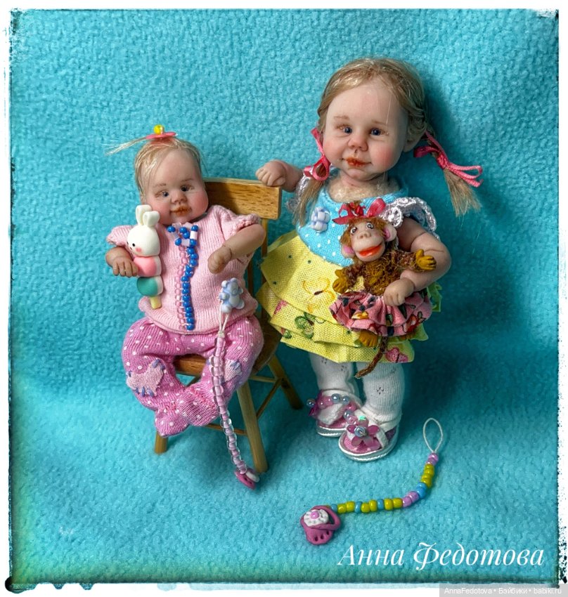 Анютка🥰 — Авторские миниатюрные куклы: лепка (фото 5)