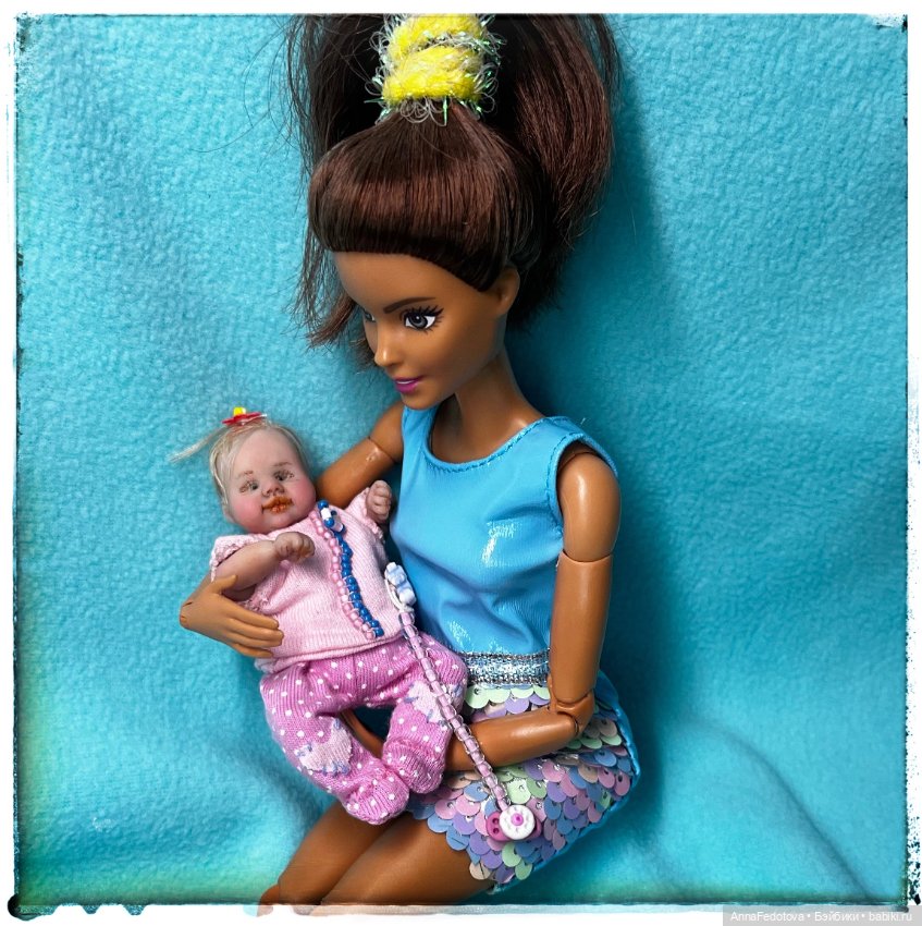 Анютка🥰 — Авторские миниатюрные куклы: лепка (фото 8)