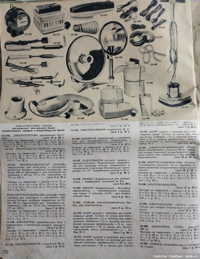 Куклы и не только в каталоге "Товары почтой" 1976 года