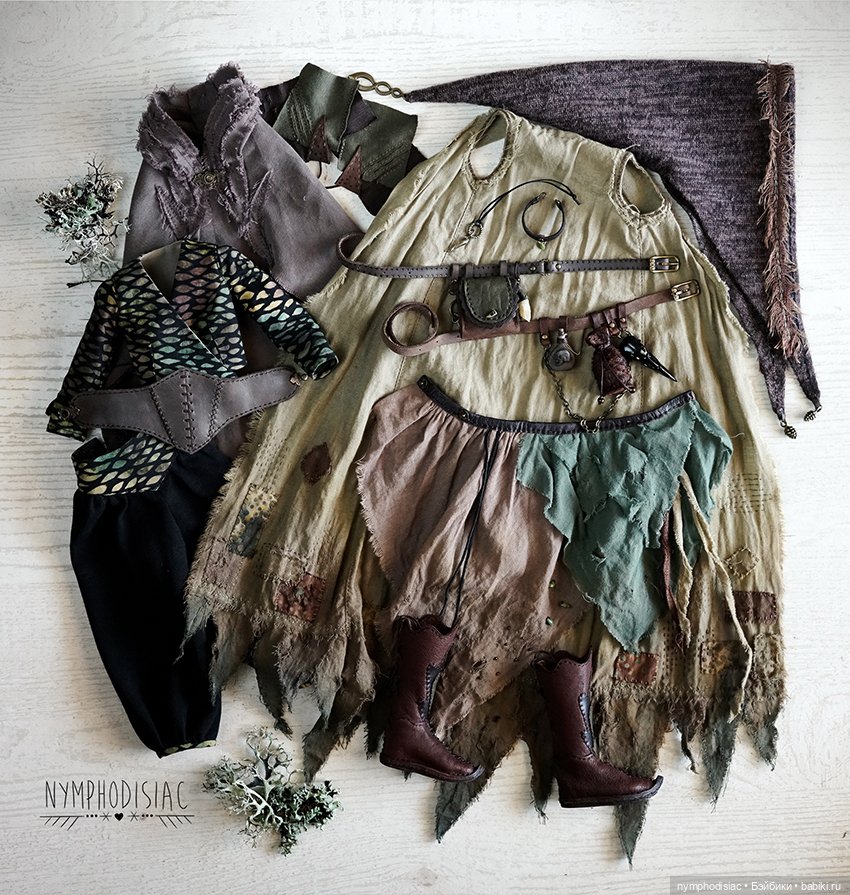 Наряд темного друида — Одежда и обувь для кукол своими руками: фото