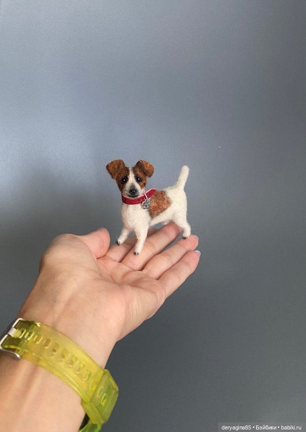 Джек Рассел терьер — Валяные игрушки из шерсти: сухое валяние