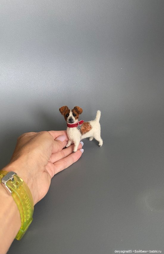 Джек Рассел терьер — Валяные игрушки из шерсти: сухое валяние