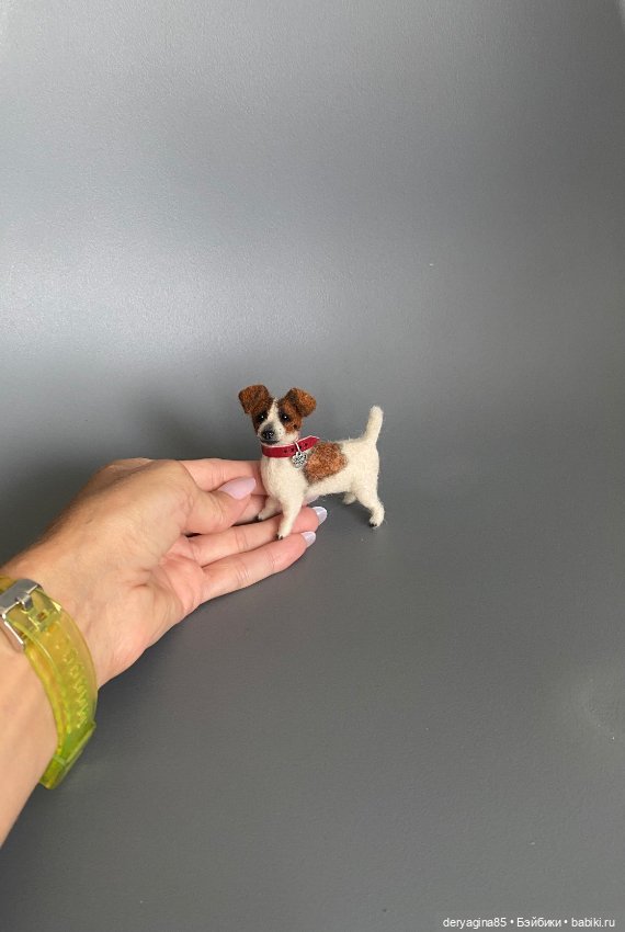 Джек Рассел терьер — Валяные игрушки из шерсти: сухое валяние (фото 10)