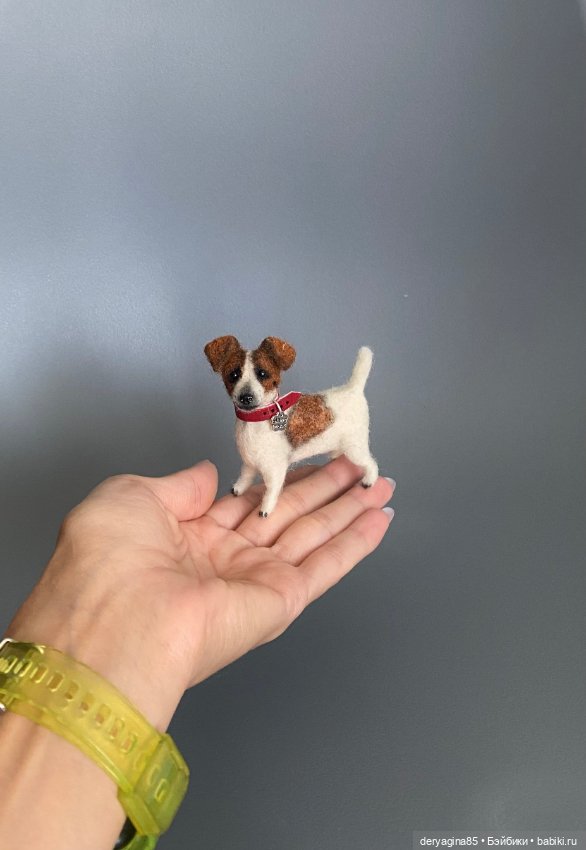 Джек Рассел терьер — Валяные игрушки из шерсти: сухое валяние