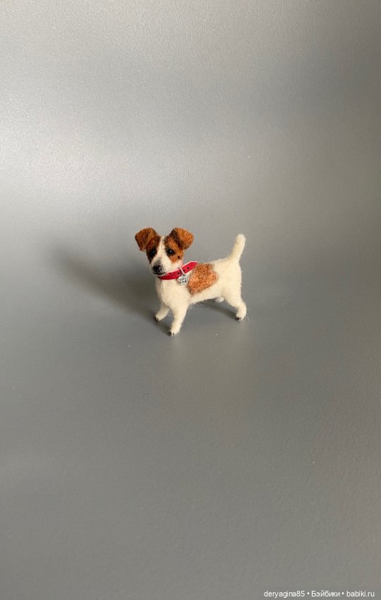 Джек Рассел терьер — Валяные игрушки из шерсти: сухое валяние (фото 2)