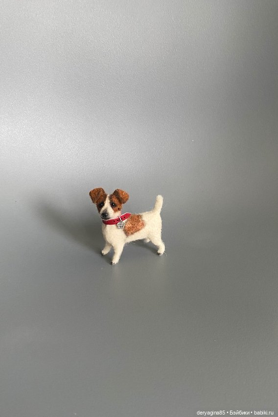 Джек Рассел терьер — Валяные игрушки из шерсти: сухое валяние (фото 9)