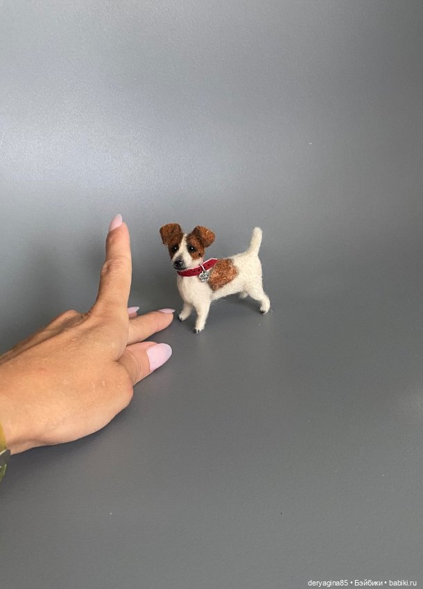 Джек Рассел терьер — Валяные игрушки из шерсти: сухое валяние