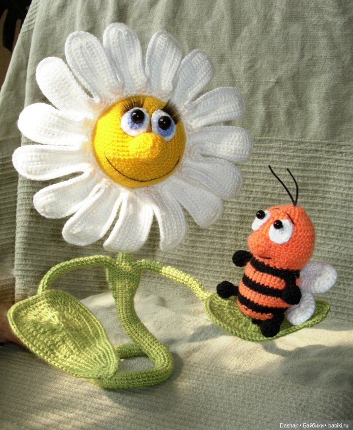 Ромашка — Вязаные игрушки и амигуруми: крючком (фото 4)