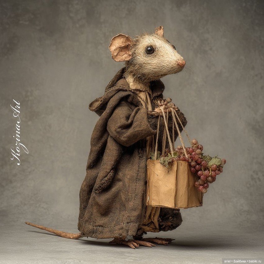 Крыски от Kozina Art — Валяные игрушки из шерсти: сухое валяние (фото 3)