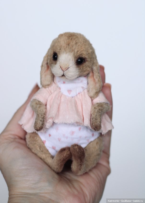 Зайка тедди 12 см — Авторские мишки Тедди и друзья: фото