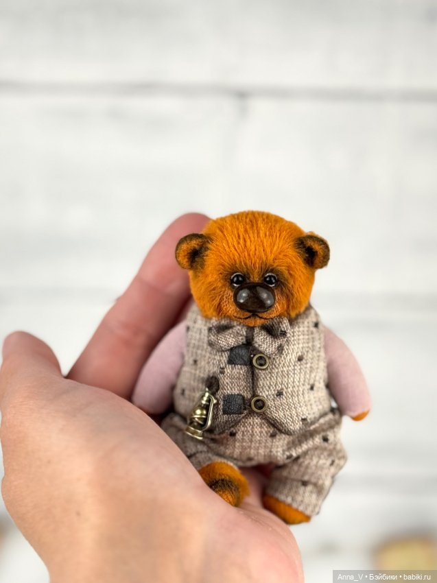 Тедди мишка Клим — Авторские мишки Тедди и друзья: фото (фото 3)