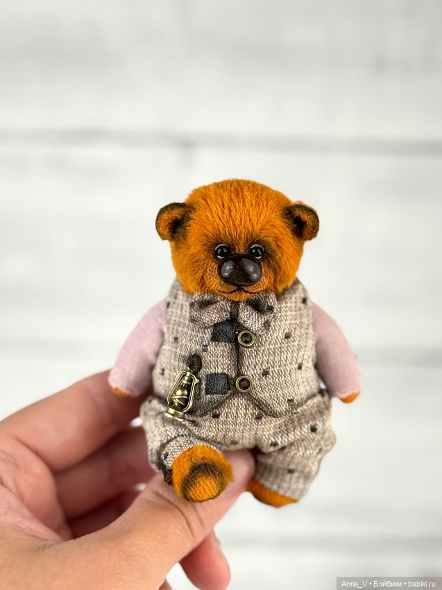 Тедди мишка Клим — Авторские мишки Тедди и друзья: фото (фото 2)