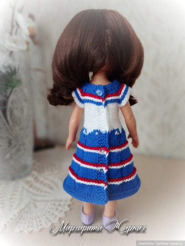 "Морские" платья — Одежда и обувь для кукол своими руками: фото (фото 7)
