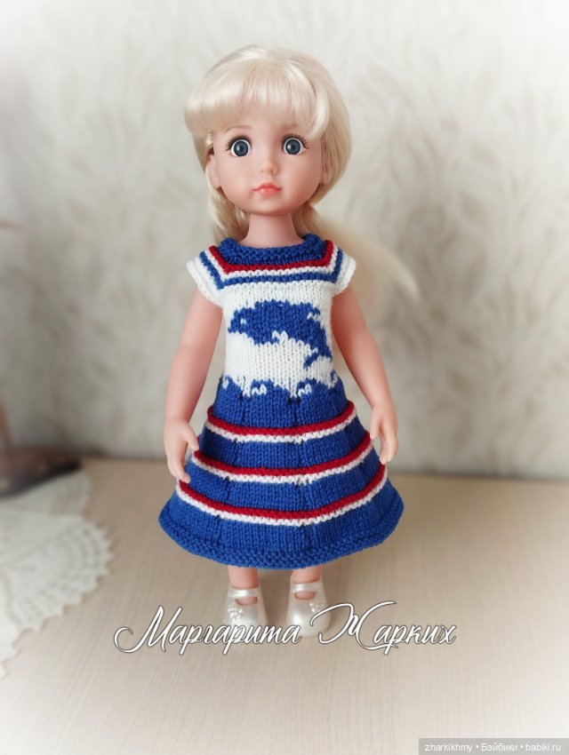 "Морские" платья — Одежда и обувь для кукол своими руками: фото (фото 9)