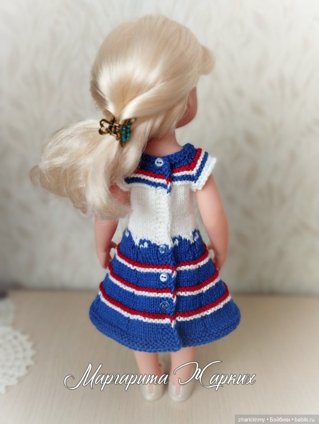 "Морские" платья — Одежда и обувь для кукол своими руками: фото (фото 10)