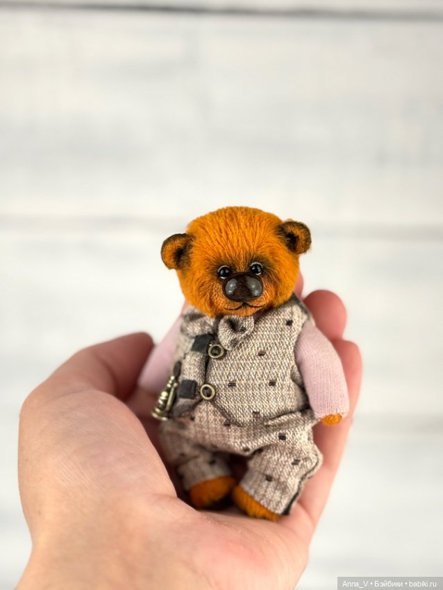 Тедди мишка Клим — Авторские мишки Тедди и друзья: фото (фото 4)