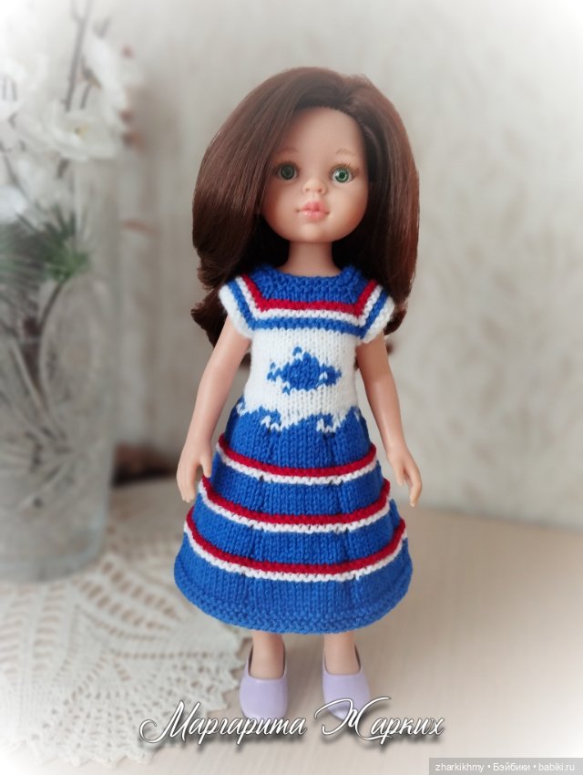 "Морские" платья — Одежда и обувь для кукол своими руками: фото (фото 6)