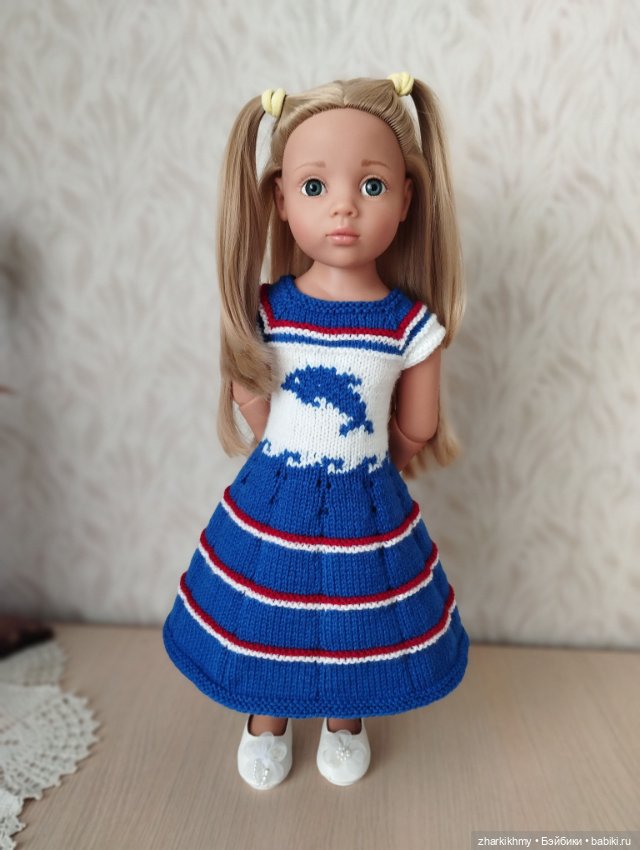"Морские" платья — Одежда и обувь для кукол своими руками: фото