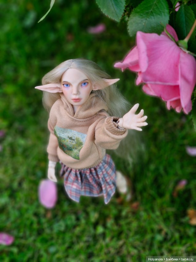 Элфи на прогулке — Авторские шарнирные куклы своими руками: лепка (фото 3)