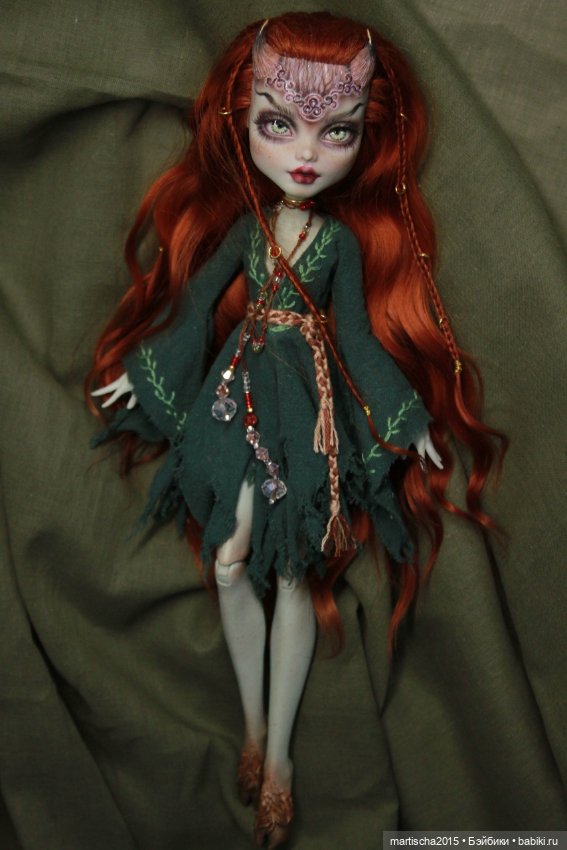 Фавна из кельтского леса — ООАК Monster High и Ever After High: репейнт (фото 7)