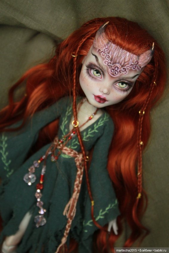 Фавна из кельтского леса — ООАК Monster High и Ever After High: репейнт (фото 2)